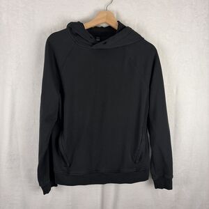 Fabletics Black Cotton Blend Hoodie Sweatshirt Mens Size Small Workout Gym